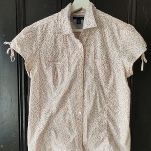 Button up top with tiny flowers